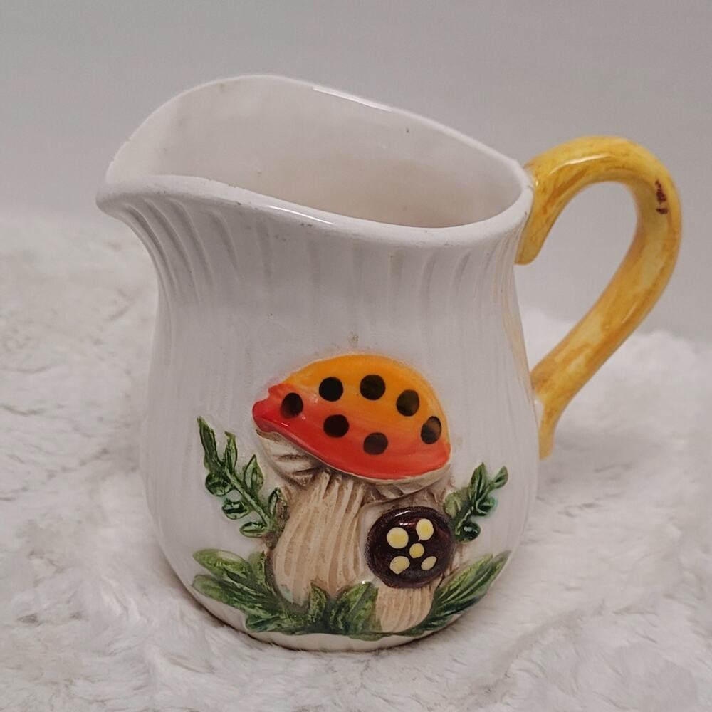 Vintage MCM Merry Mushroom creamer